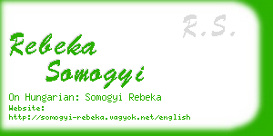 rebeka somogyi business card